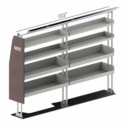 Rola-Case Basic Bin Package for Mercedes Sprinter - 144-in WB - Std Roof