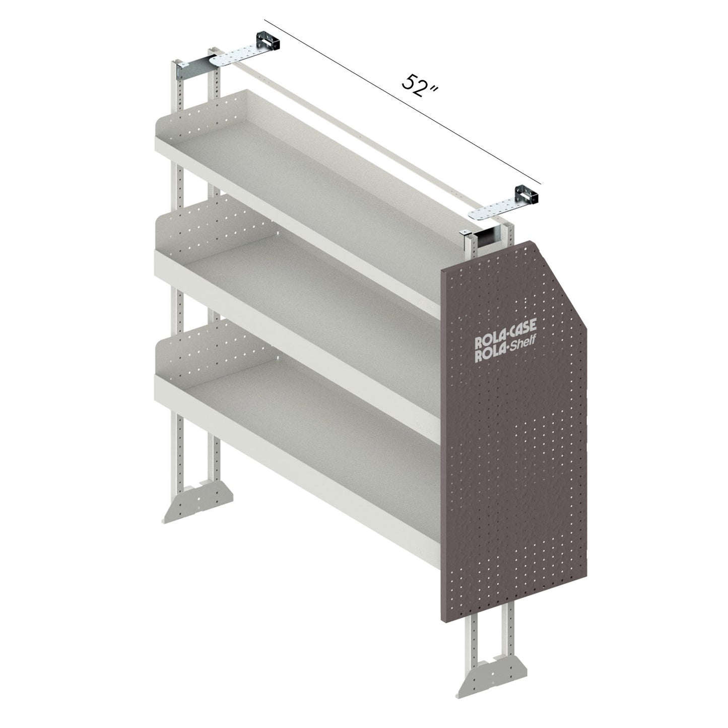 Rola-Case Passenger Side Basic Bin Package - Long Low Roof Full Size Vans