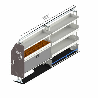 Rola-Case General Bin Package for Chevy/GMC Express/Savana - 155-in WB