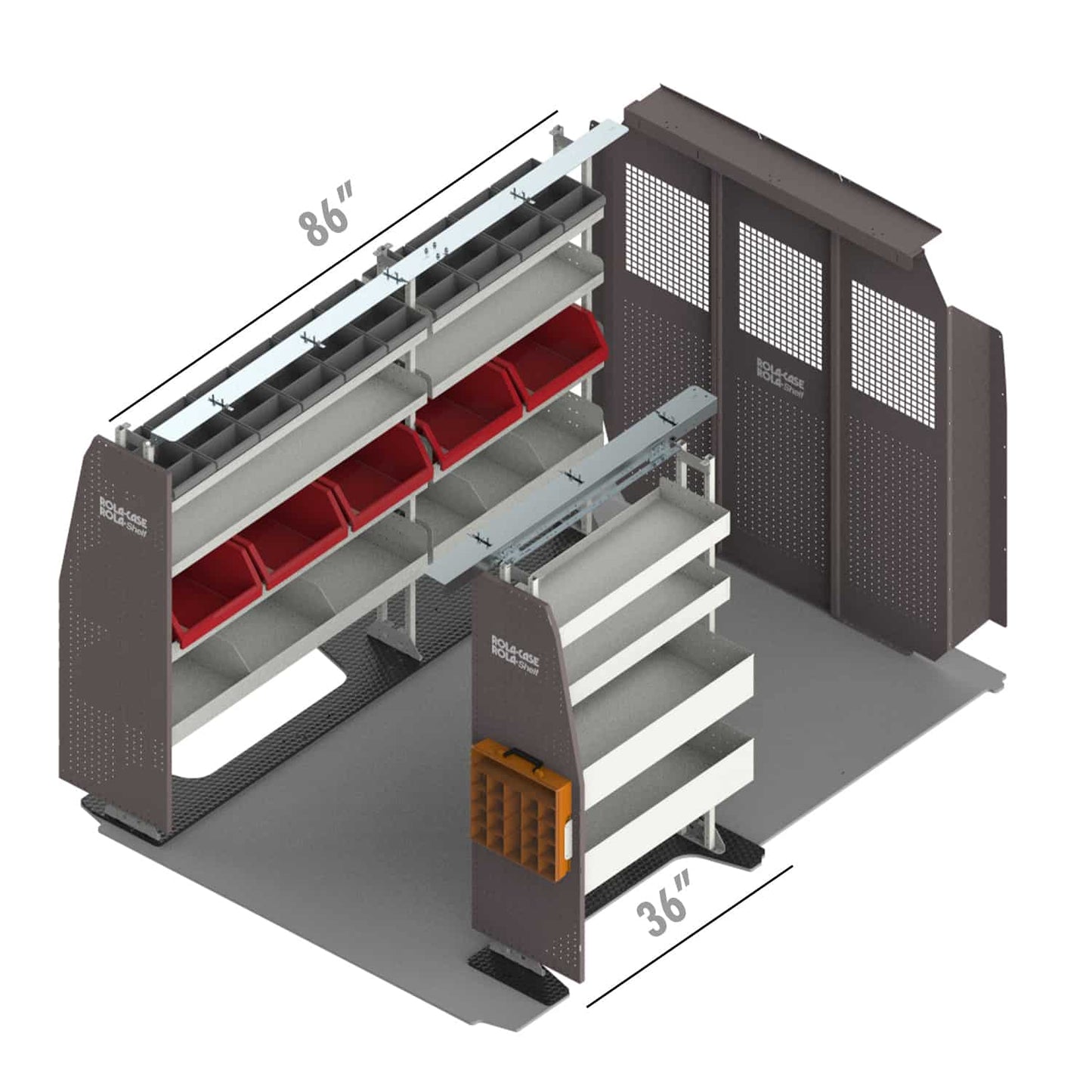 Rola-Case America's Most Popular Bin Package for RAM ProMaster - 118-in WB