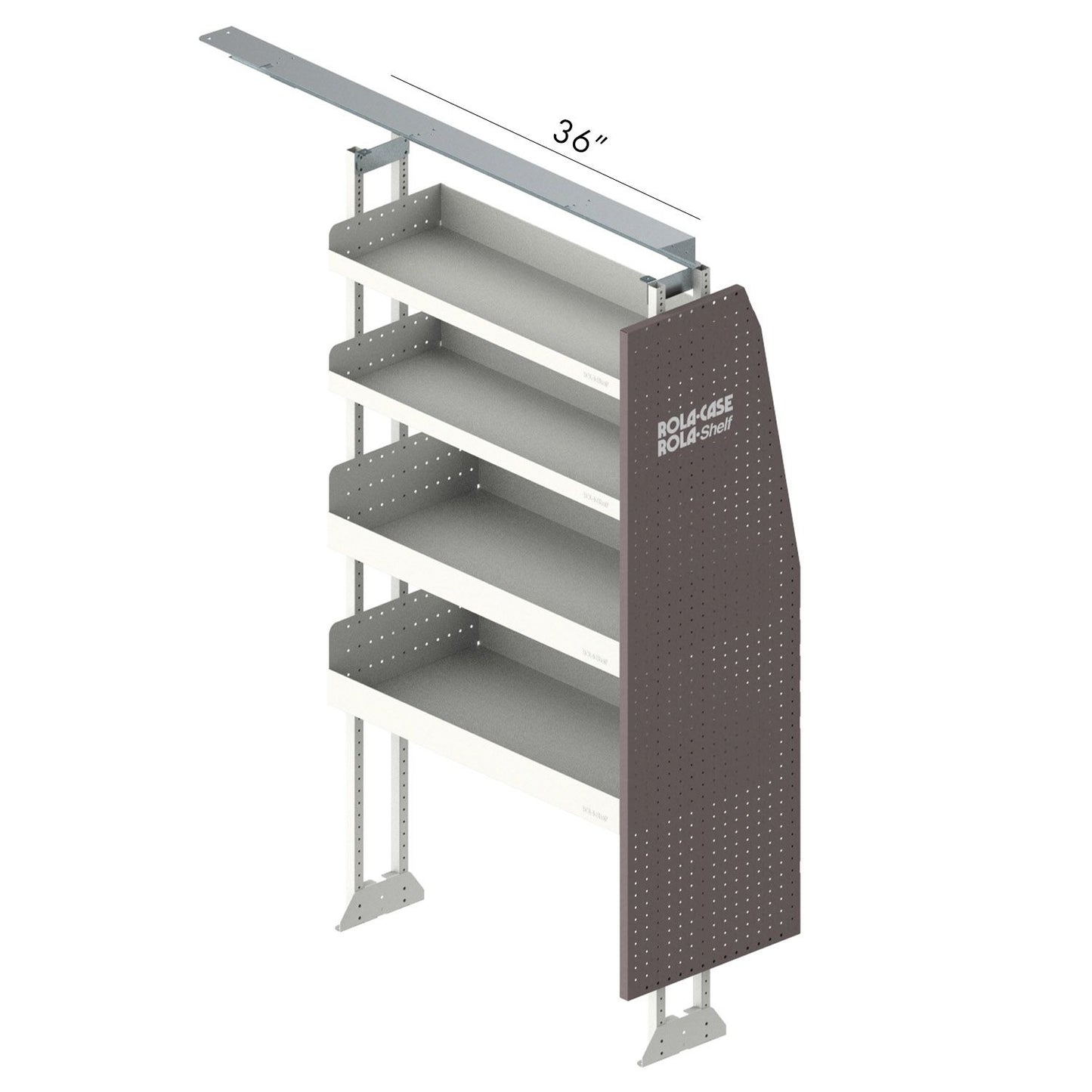 Rola-Case Passenger Side Basic Bin Package - Mid Roof Full Size Vans