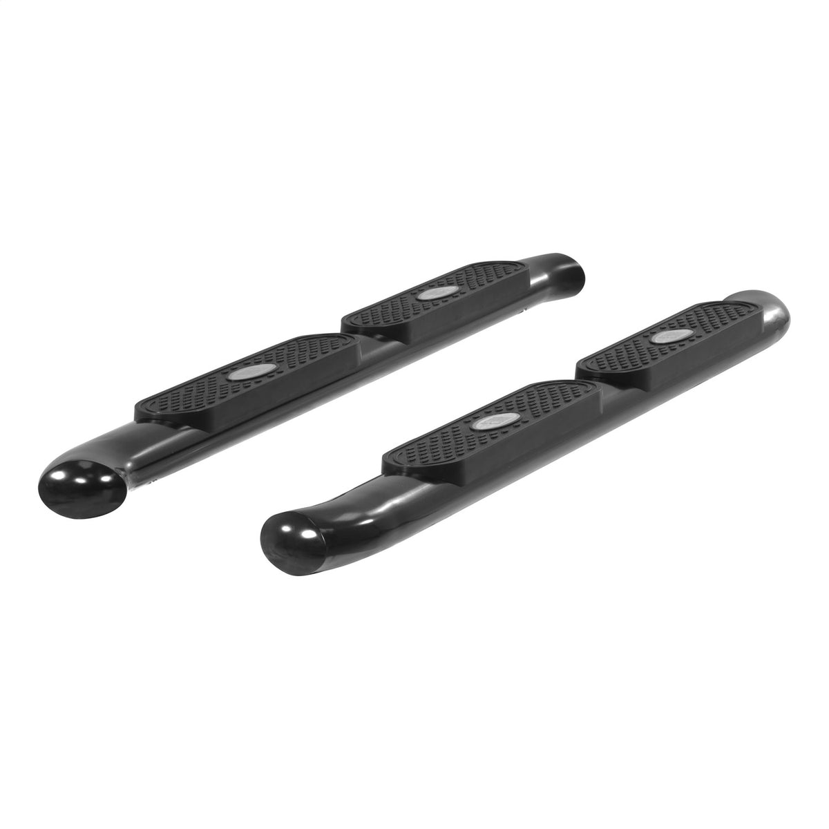 ARIES 4-in Oval Black Steel Nerf Bars for Toyota Tacoma Access Cab (2005-2023) - S222008