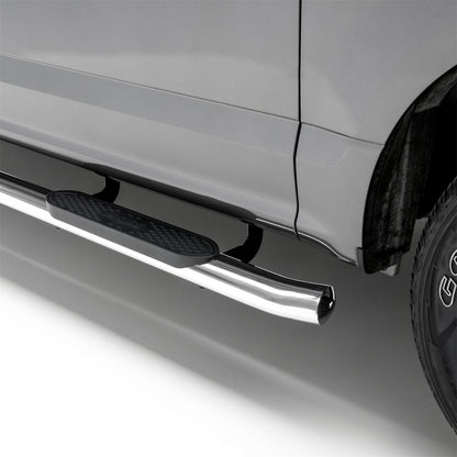 ARIES 4-in Oval Polished Stainless Steel Nerf Bars for Toyota Tacoma Double Cab (2005-2023) - S222009-2