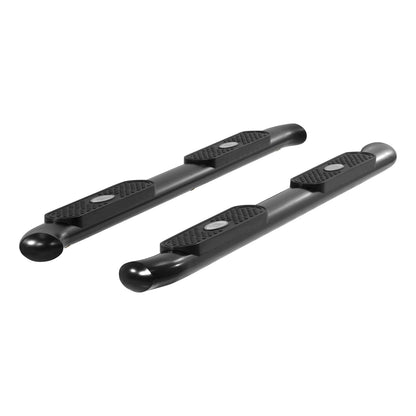 ARIES 4-in Oval Black Steel Nerf Bars for Toyota Tacoma Double Cab (2005-2023) - S222009