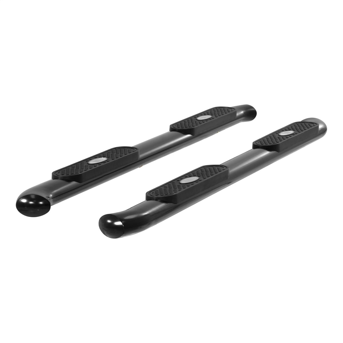 ARIES 4-in Oval Black Steel Nerf Bars for Toyota Tundra Access Cab (2007-2021) - S222012