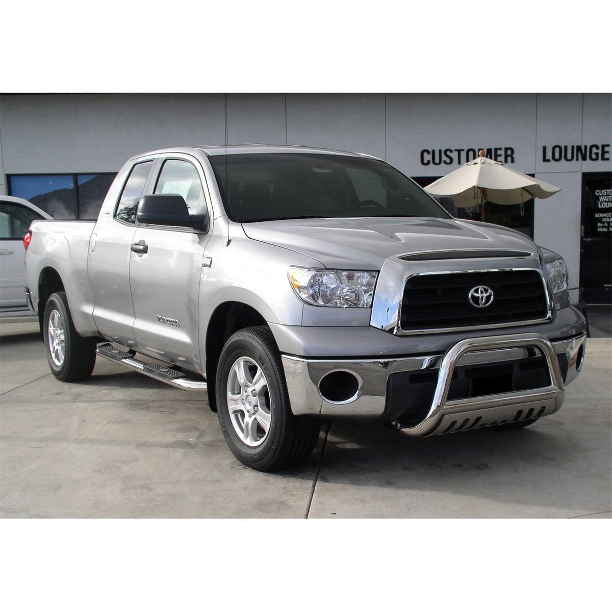 ARIES 4-in Oval Polished Stainless Steel Nerf Bars for Toyota Tundra CrewMax Cab (2007-2021) - S222013-2
