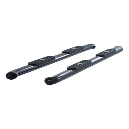 ARIES 4-in Oval Black Steel Nerf Bars for Toyota Tundra CrewMax Cab (2007-2021) - S222013