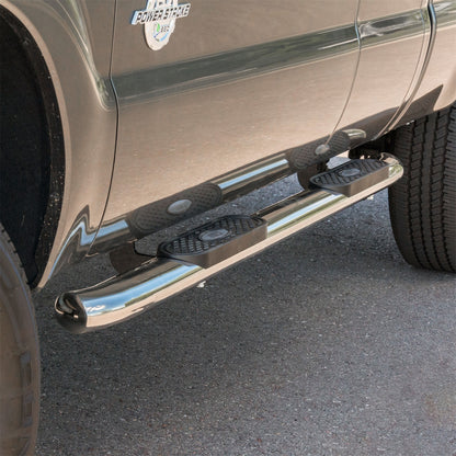 ARIES 4-in Oval Polished Stainless Steel Nerf Bars for Ford F-250/F-350 Super Duty SuperCrew (1999-2016) - S223006-2