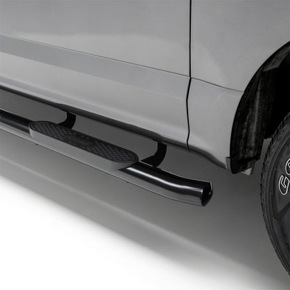 ARIES 4-in Oval Black Steel Nerf Bars for Ford F-150, F-150 Lightning, F-250/F-350/F-450/F-550 Super Duty Cab & Chassis/SuperCrew (2015-2026) - S223043