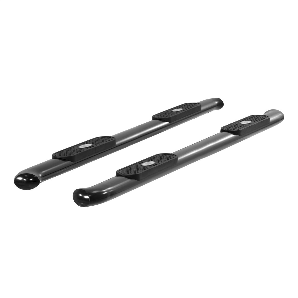 ARIES 4-in Oval Black Steel Nerf Bars for Ford F-150, F-150 Lightning, F-250/F-350/F-450/F-550 Super Duty Cab & Chassis/SuperCrew (2015-2026) - S223043