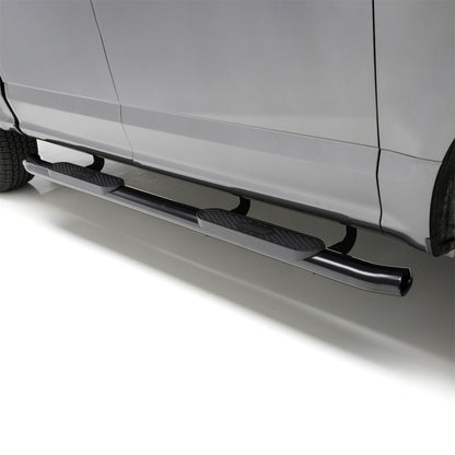 ARIES 4-in Oval Black Steel Nerf Bars for Ford F-150, F-150 Lightning, F-250/F-350/F-450/F-550 Super Duty Cab & Chassis/SuperCrew (2015-2026) - S223043