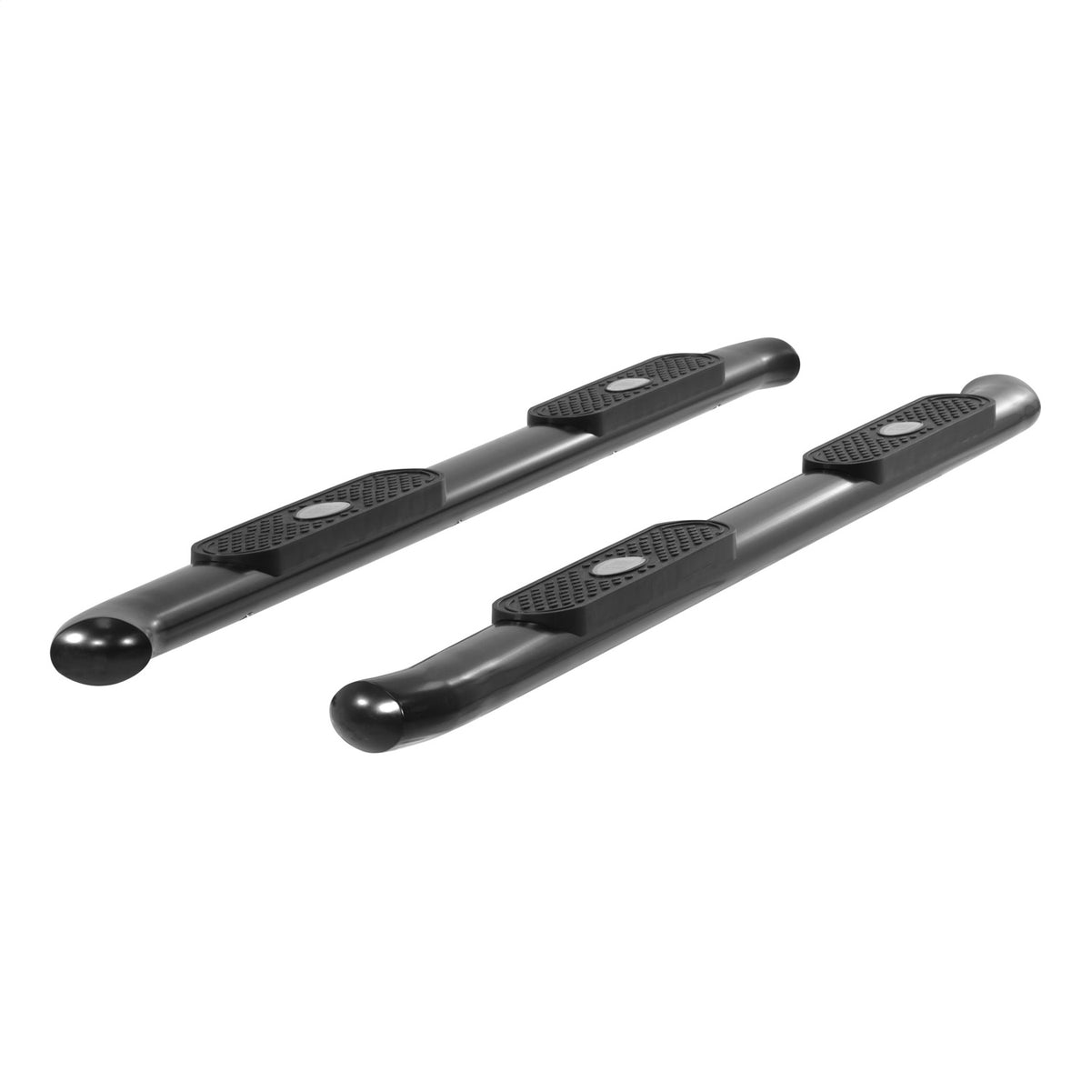 ARIES 4-in Oval Black Steel Nerf Bars for Chevrolet/GMC Silverado/Sierra 1500, Silverado/Sierra 2500 HD, Silverado/Sierra 3500 HD Crew Cab (2007-2019) - S224045