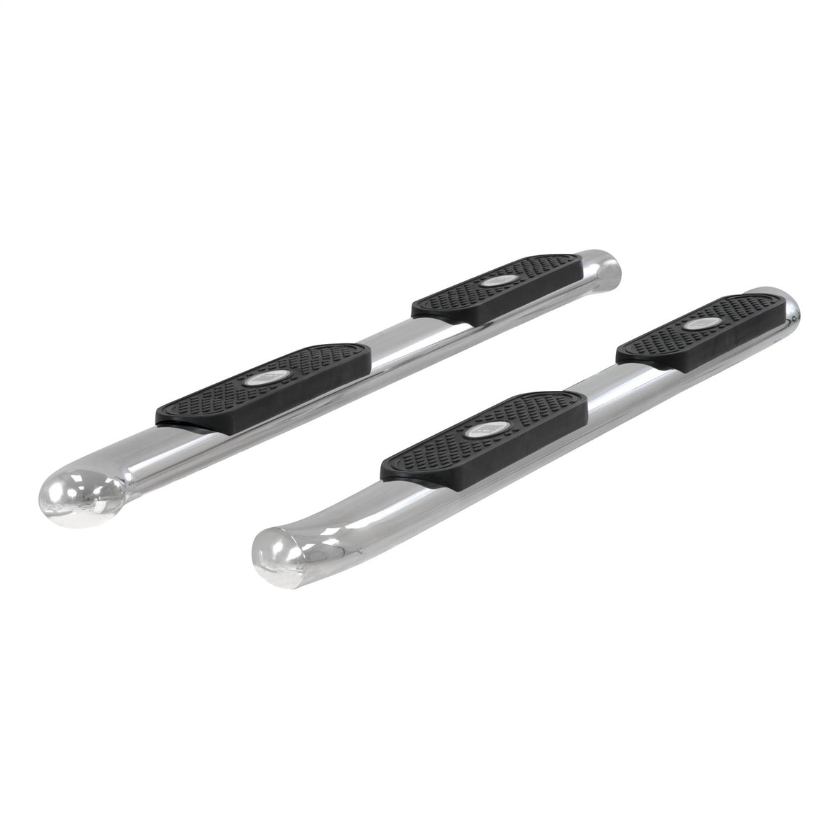ARIES 4-in Oval Polished Stainless Steel Nerf Bars for Chevrolet/GMC Double Cab (2007-2019) - S224046-2