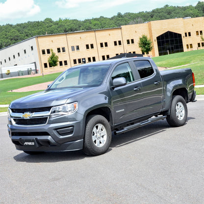 ARIES 4-in Oval Black Steel Nerf Bars for Chevrolet/GMC Canyon/Colorado Crew Cab (2015-2026) - S224051