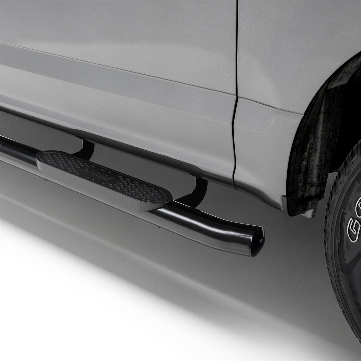 ARIES 4-in Oval Black Steel Nerf Bars for Dodge/RAM 1500, 1500 Classic Quad Cab (2009-2024) - S225040