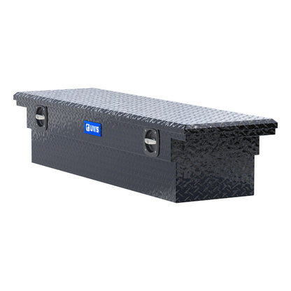 UWS Crossover Tool Box - 69-in - Low Profile - Single Lid - Standard Tub - Secure Lock Handles - Gloss Black - SL-69-LP-BLK
