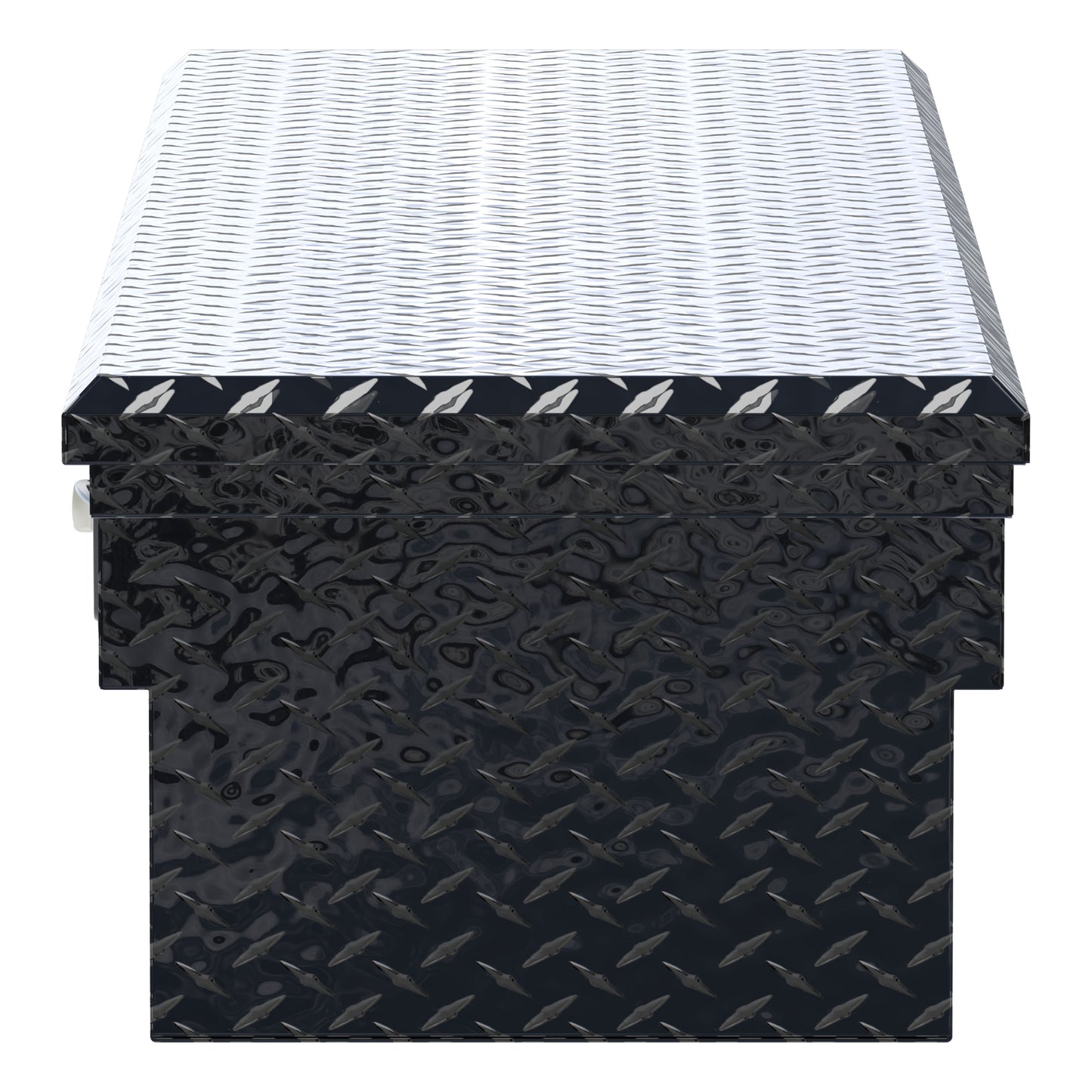 UWS Crossover Tool Box - 72-in - Low Profile - Single Lid - Standard Tub - Secure Lock Handles - Gloss Black - SL-72-LP-BLK