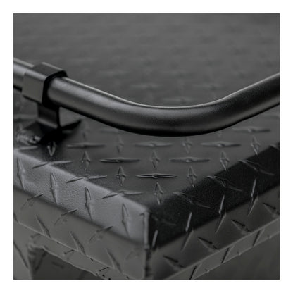 UWS Crossover Tool Box - 72-in - Low Profile - Single Lid - With Rail - Standard Tub - Secure Lock Handles - Matte Black - SL-72-LP-MB-R