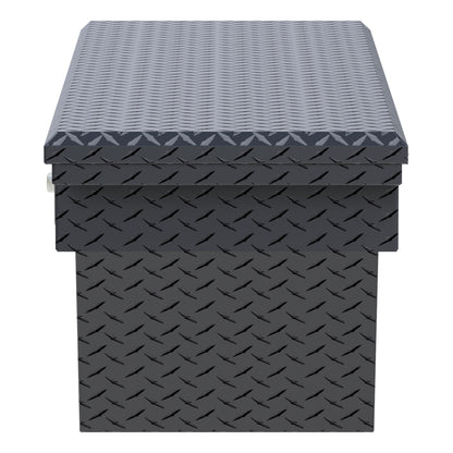 UWS Crossover Tool Box - 69-in - Low Profile - Single Lid - Deep Angled Tub - Secure Lock Handles - Matte Black - SLD-69-A-LP-MB