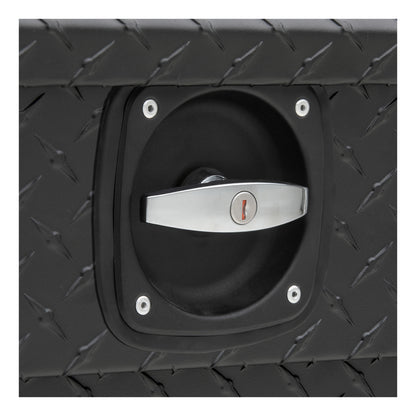 UWS Crossover Tool Box - 69-in - Low Profile - Single Lid - Deep Angled Tub - Secure Lock Handles - Matte Black - SLD-69-A-LP-MB