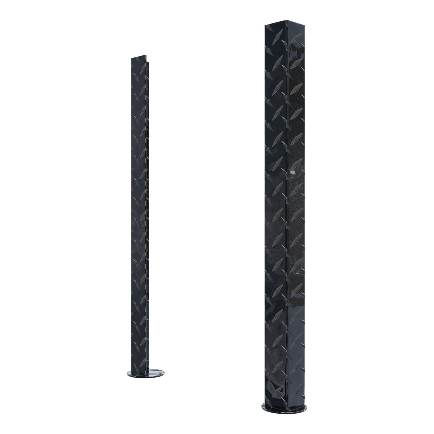 UWS Replacement Truck Side Tool Box Legs Gloss Black Aluminum - SM-LEGS-BLK