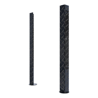 UWS Replacement Truck Side Tool Box Legs Gloss Black Aluminum - SM-LEGS-BLK