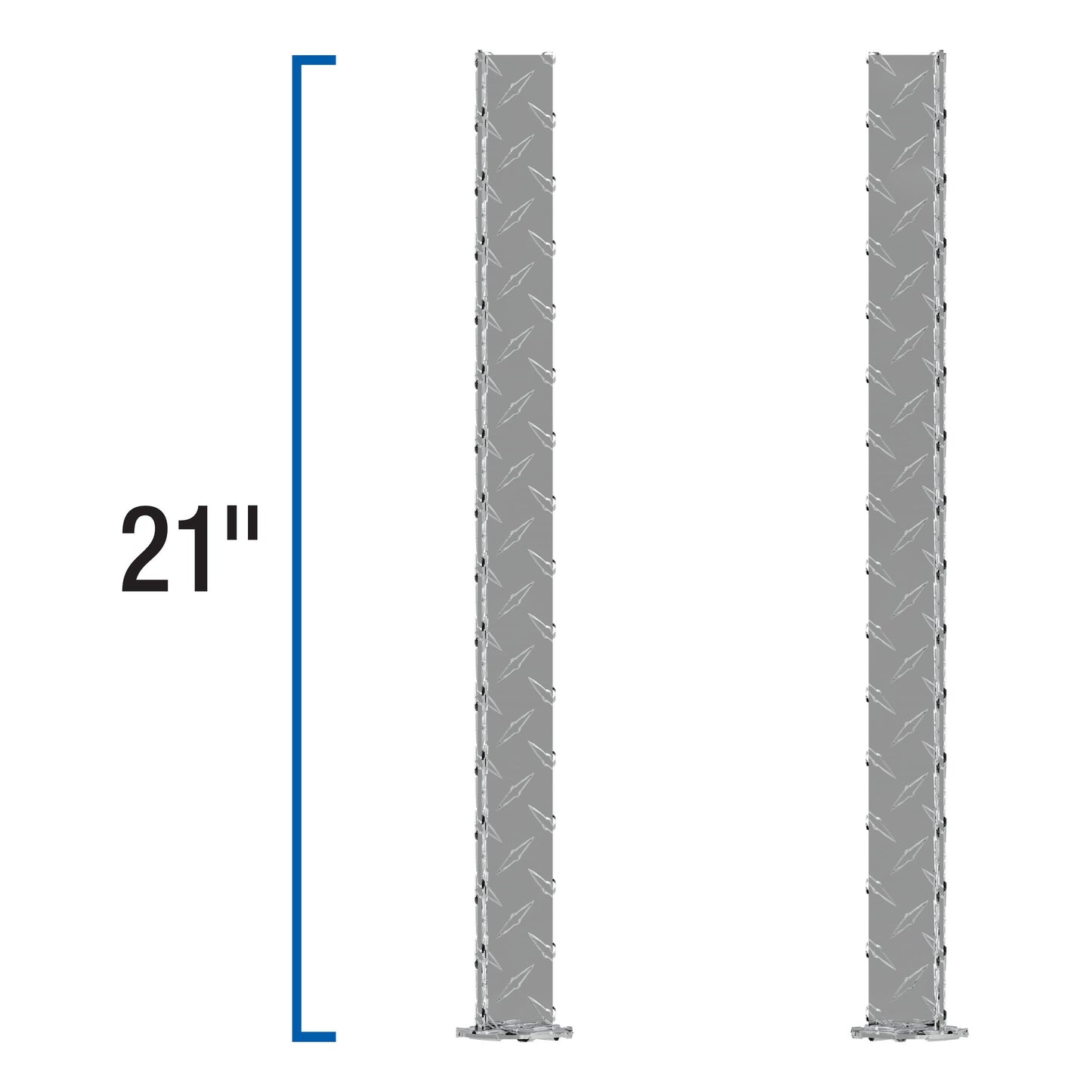 UWS Replacement Truck Side Tool Box Legs Bright Aluminum - SM-LEGS