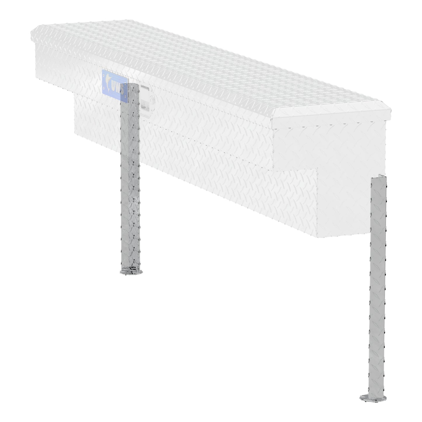 UWS Replacement Truck Side Tool Box Legs Bright Aluminum - SM-LEGS