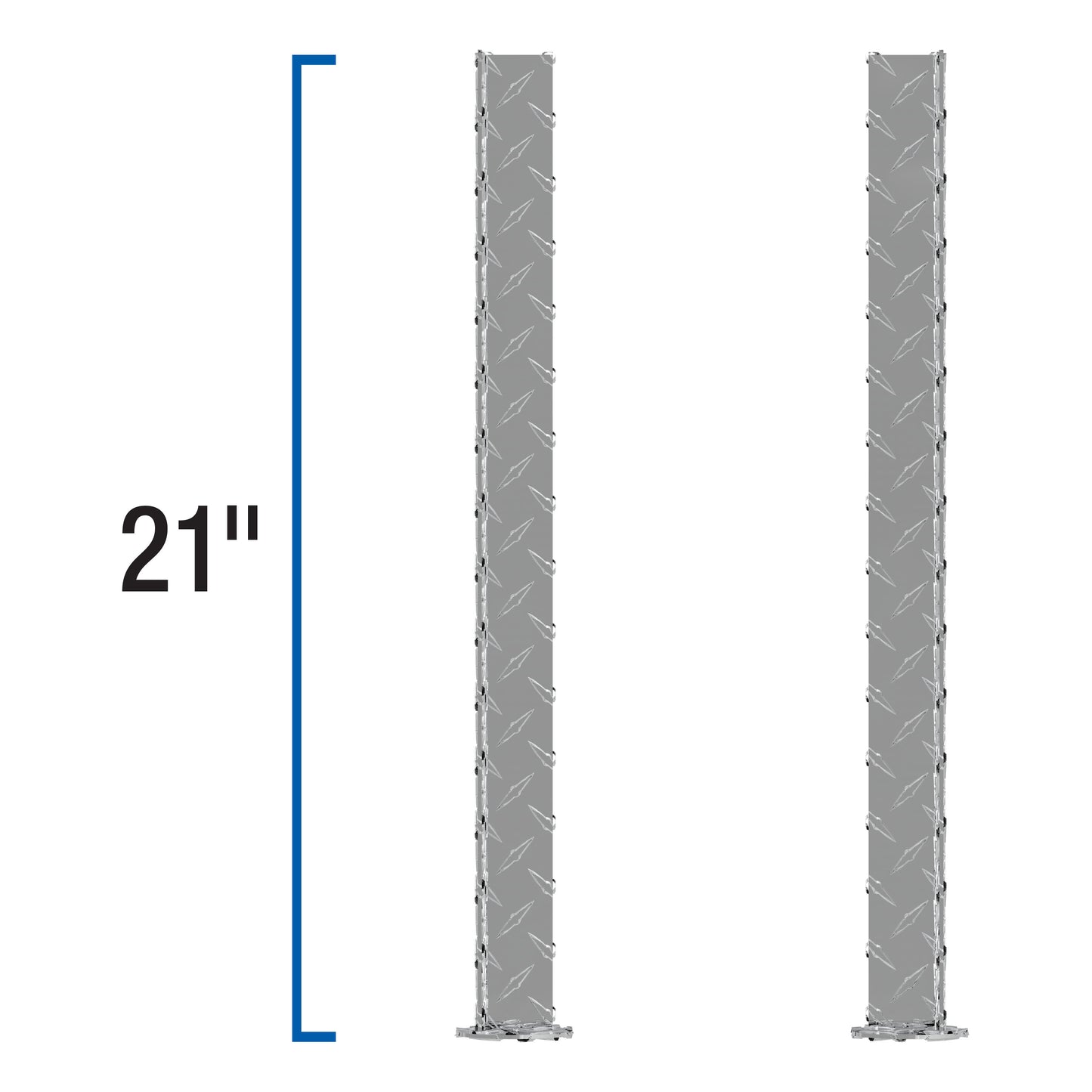 UWS Replacement Truck Side Tool Box Legs Bright Aluminum - SM-LEGS