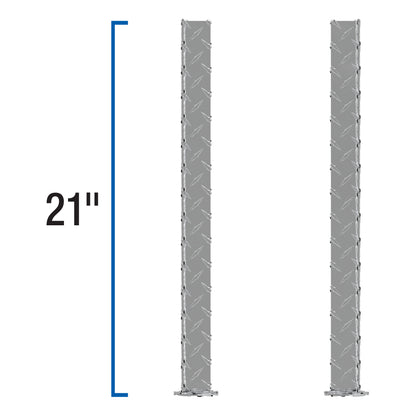 UWS Replacement Truck Side Tool Box Legs Bright Aluminum - SM-LEGS