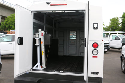SpitzLift Service Body Crane - Enclosed Service Body - High Roof - Rear Door - 650 lbs. Capacity