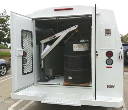 SpitzLift Service Body Crane - Enclosed Service Body - Low/Mid Roof - Rear Door
