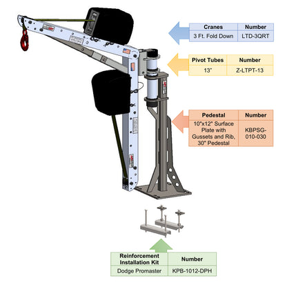 SpitzLift Van Crane for RAM ProMaster - Rear Door
