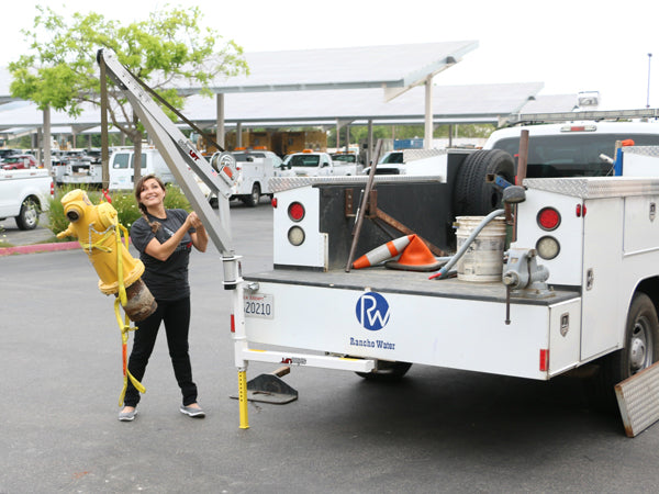 SpitzLift Receiver Hitch Mount Manual Crane - 700 lbs. Capacity