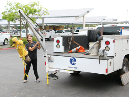 SpitzLift Receiver Hitch Mount Manual Crane - 700 lbs. Capacity