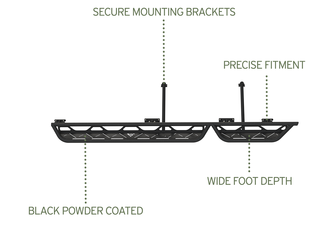 Vanspeed Side Steps - Driver & Passenger for Mercedes Sprinter 144/170 (2008+) - VNSPD-005