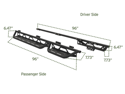 Vanspeed Side Steps - Driver & Passenger for Mercedes Sprinter 144/170 (2008+) - VNSPD-005