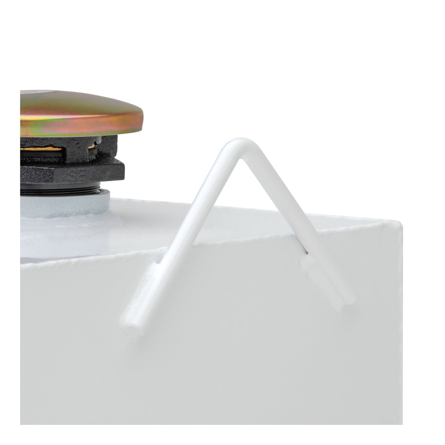 UWS Hammerhead-Style Steel Combo Transfer Tank - White - ST-100HH-CB-W