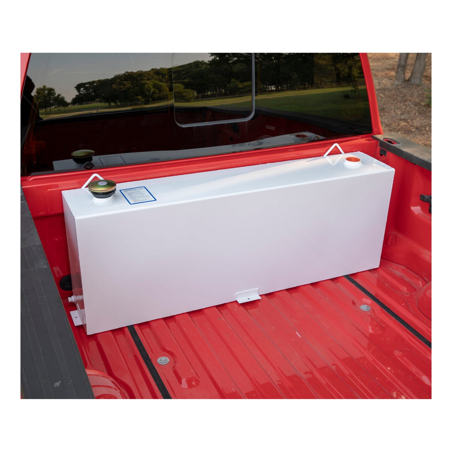 UWS 45-Gallon Rectangle Steel Transfer Tank - White - ST-45-R-W