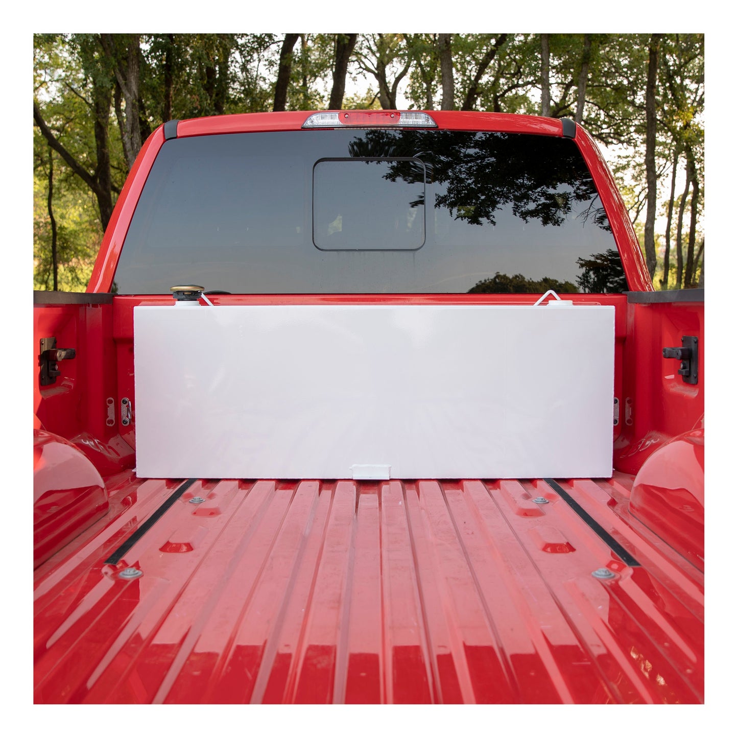 UWS 45-Gallon Rectangle Steel Transfer Tank - White - ST-45-R-W
