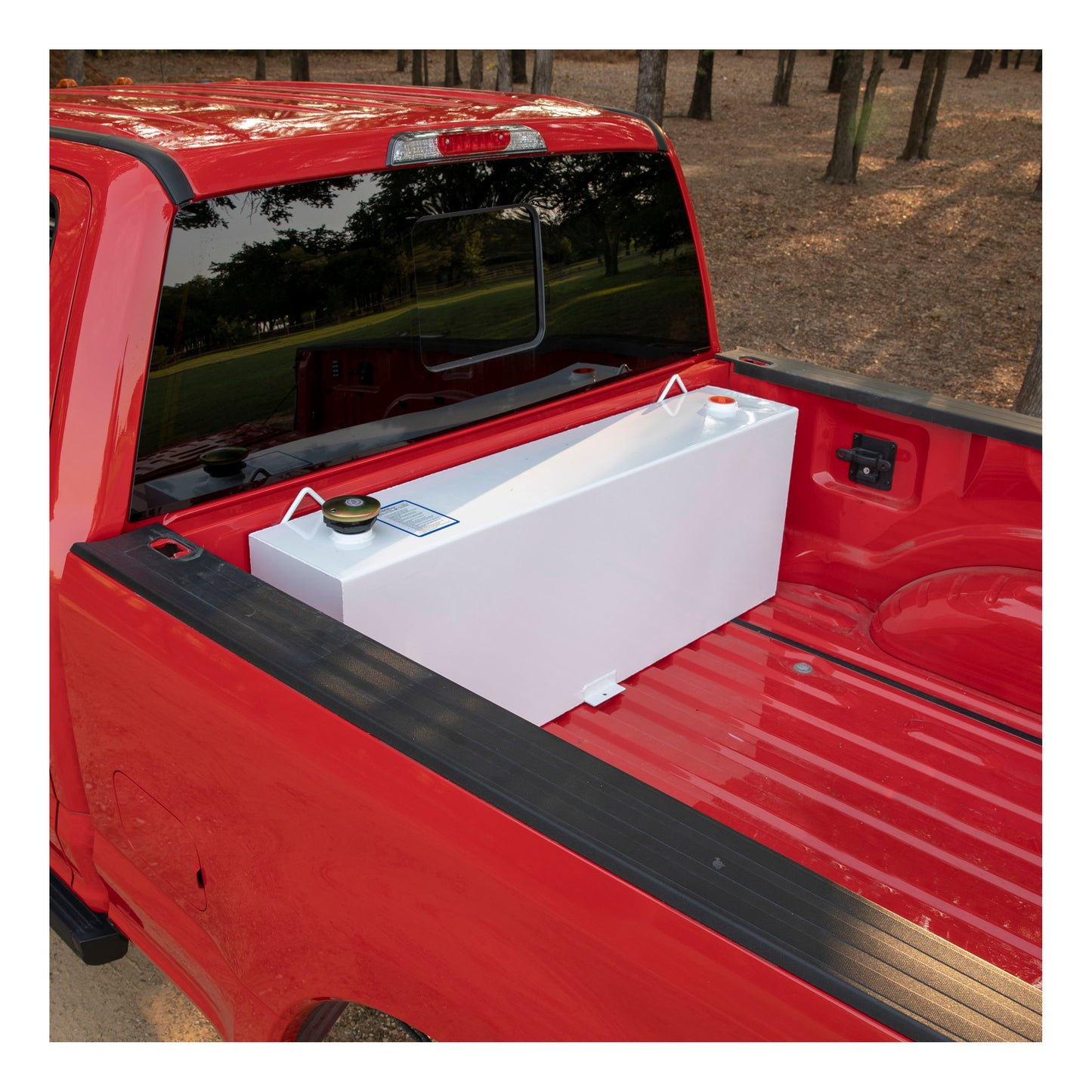 UWS 45-Gallon Rectangle Steel Transfer Tank - White - ST-45-R-W