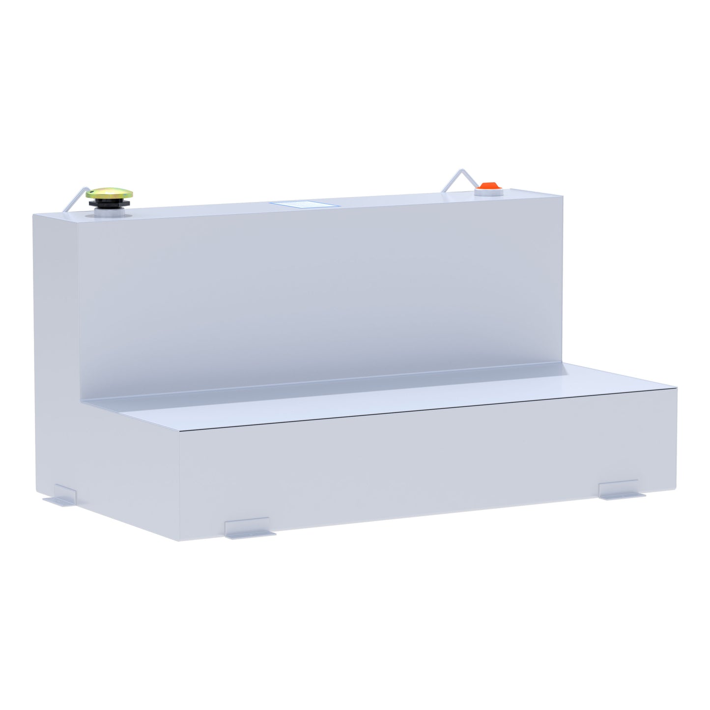 UWS 75-Gallon L-Shape Steel Transfer Tank - White - ST-75-L-W