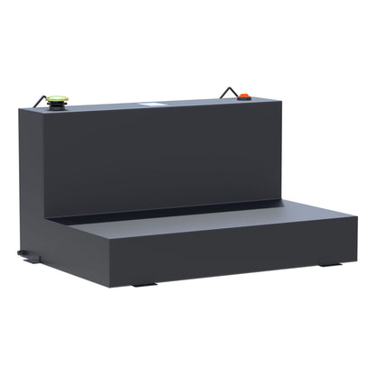 UWS 85-Gallon L-Shape Steel Transfer Tank - Matte Black - ST-85-L-MB