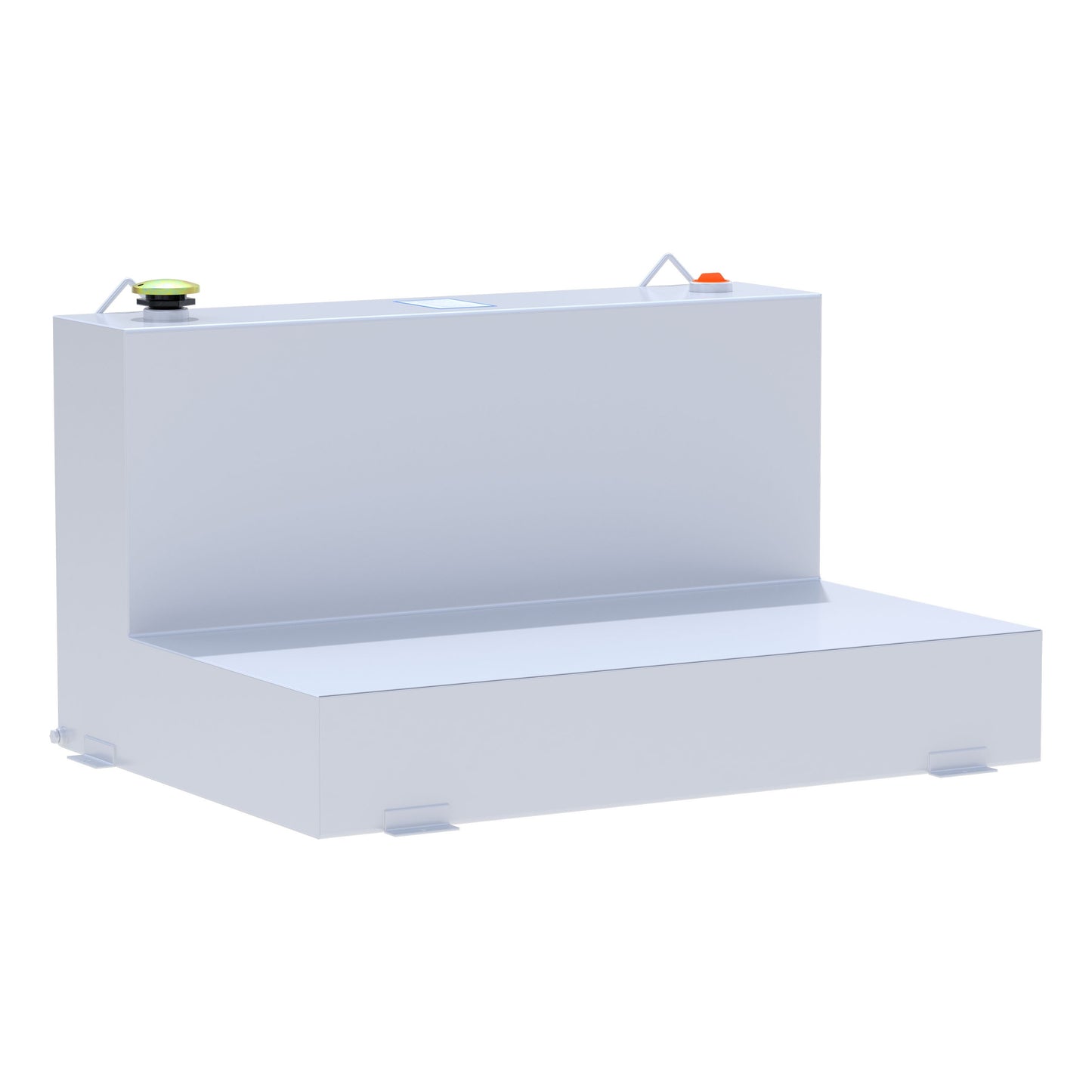 UWS 85-Gallon L-Shape Steel Transfer Tank - White - ST-85-L-W