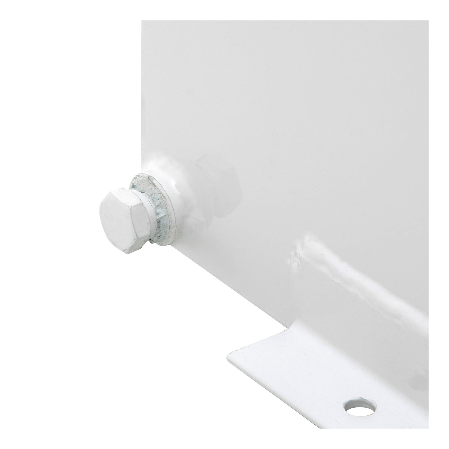 UWS 85-Gallon L-Shape Steel Transfer Tank - White - ST-85-L-W