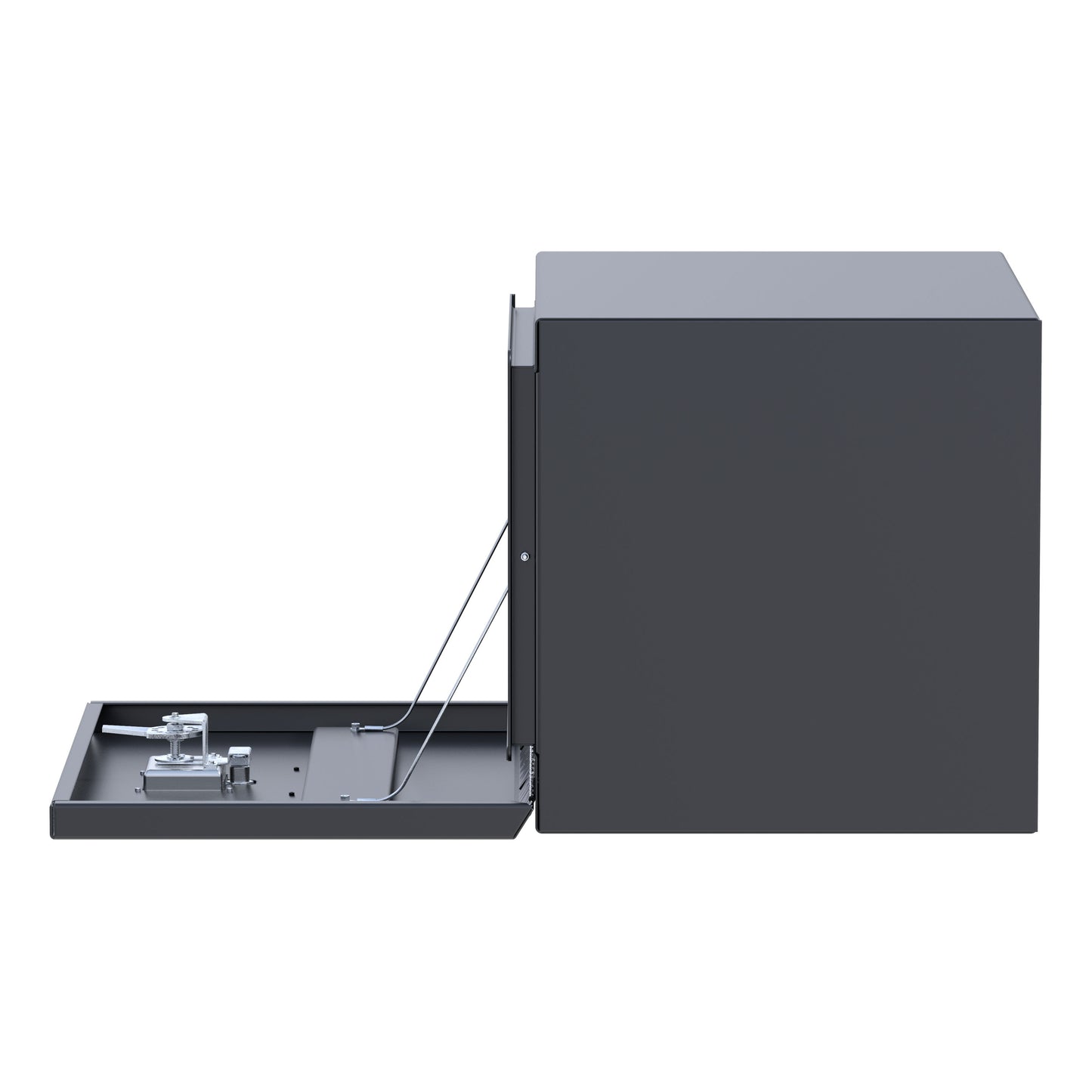 UWS 24-in Underbody Steel Tool Box - Single-Door - Matte Black - ST-TBUB-24-MB