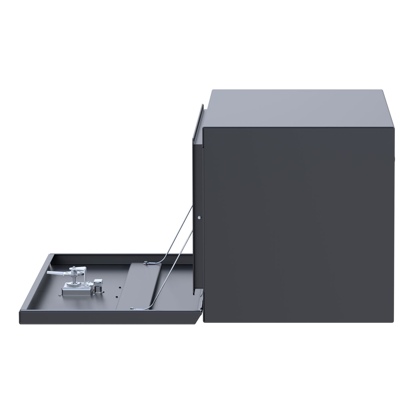 UWS 36-in Underbody Steel Tool Box - Single-Door - Matte Black - ST-TBUB-36-MB