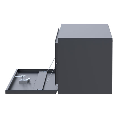 UWS 48-in Underbody Steel Tool Box - Single-Door - Matte Black - ST-TBUB-48-MB