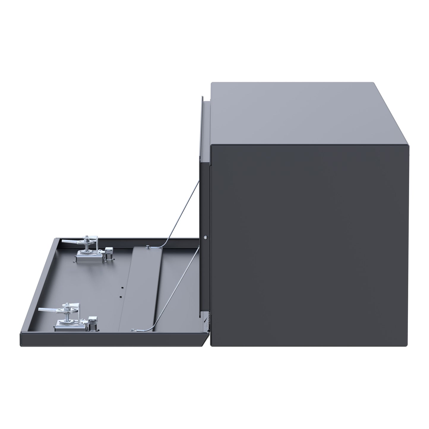 UWS 60-in Underbody Steel Tool Box - Single-Door - Matte Black - ST-TBUB-60-MB