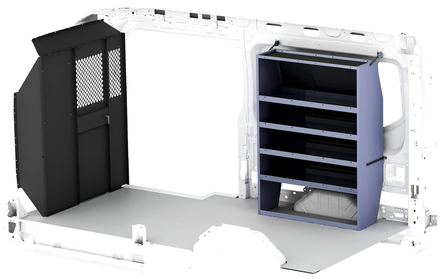 Masterack Base Shelving Package for High Roof Vans